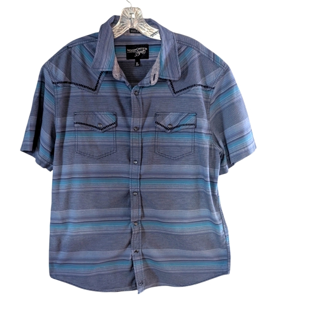 Brad Paisley moonshine and spirit blue shirt size L short sleeve